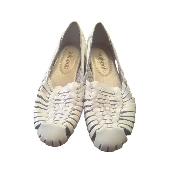 🛍️Softspots White 80s Style  Flats Versatile Comfort - Picture 1 of 4